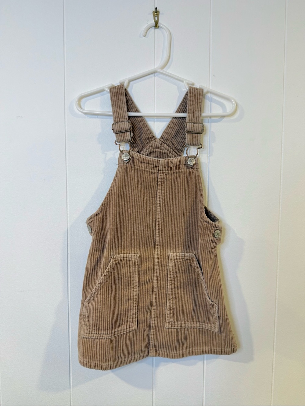 Zara Corduroy Overall Dress
